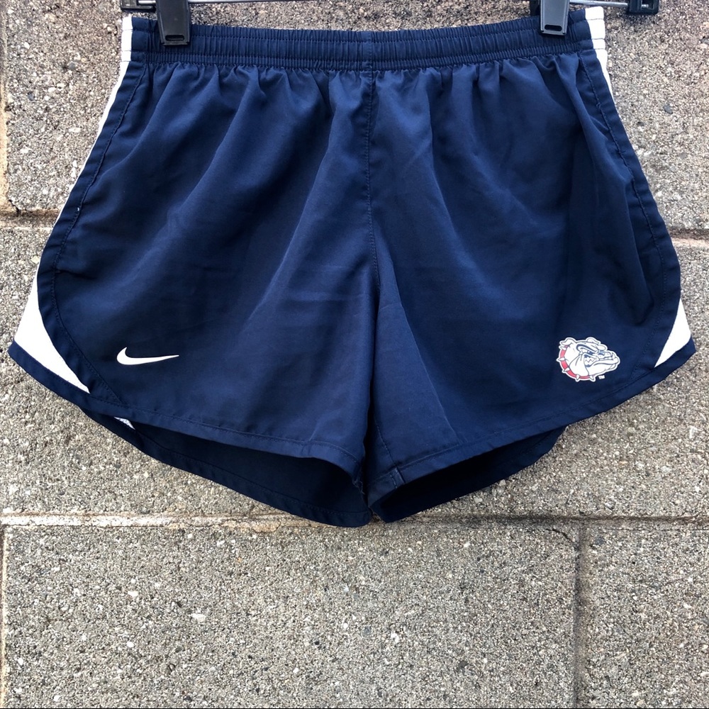 NIKE Bulldog Navy Running Athletic Shorts SZ L - Picture 1 of 6
